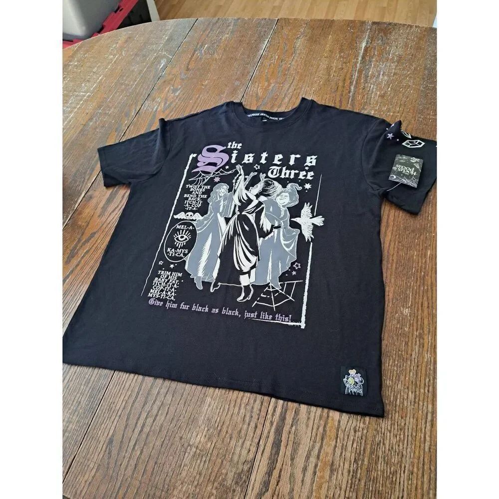 New Small Hocus Pocus Sanderson Sisters Witch Halloween Casual Tee Tshirt Shirt